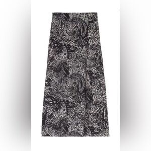 Lily Morgan Navy Paisley Maxi Skirt with fold over waistband